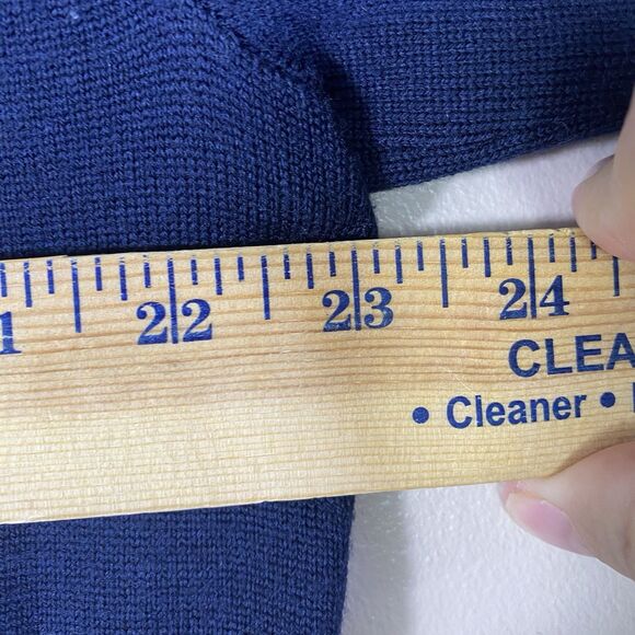 Peter Millar Crown Mens Large Sweater V-Neck Merino Wool Herringbone Raglan - Picture 8 of 11